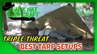 My Top 3 Tarp Shelters Best Setups for Tarp Camping [upl. by Bauer]