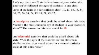 The Basics Descriptive and Inferential Statistics [upl. by Hays]