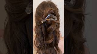 Clip hairpin straight clip banana clip duckbill clip hair tutorial hairpin todays good stuff [upl. by Eenar368]