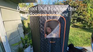 Binecer Portable Sauna Review Easy Setup Indoor or Outdoor [upl. by Poucher513]