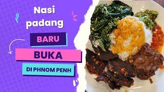 Indonesian Food  NASI PADANG in Phnom Penh Cambodia  Padang Nusantara [upl. by Naesad]