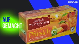 Aufgemacht Aldi Westminster Tea mediterraner Pfirsich [upl. by Liagaba]