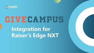 Omatic Cloud GiveCampus Connector for Raisers Edge [upl. by Leddy]