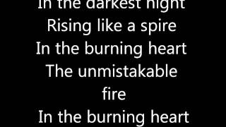 Burning heart Survivor lyrics [upl. by Asusej]