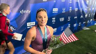 Elise Cranny after making second Olympic team at 2024 Trials [upl. by Jacinto]