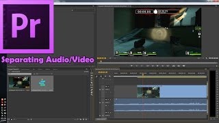 Adobe Premiere Pro CC How to Separate Audio from Video [upl. by Adnovoj916]