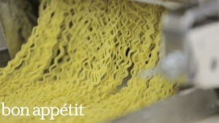 How Ramen Noodles Are Made Inside a Ramen Factory  Bon Appétit [upl. by Skardol]