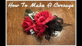 Tricias Creations How To Make A Corsage Simple Way [upl. by Ocnarfnaig]