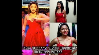 DIY Alia Bhatts Disco Deewane Inspired Dress  Pallabi [upl. by Urbana959]