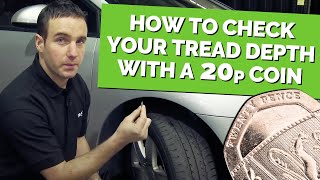 How to Check Your Tyre Tread Depth using a 20p coin [upl. by Emelda43]