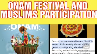 Keralites Hindu festival Onam and indian muslims [upl. by Glover330]