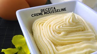 Aprenda aqui a fazer Creme Mousseline para bolos e pastelaria 😊 [upl. by Lobel]