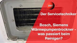 Bosch Siemens Wärmepumpentrockner  was passiert beim Reinigen [upl. by Gaul818]