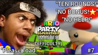 NO BONUS STARS ON MASTER DIFFICULTY ONLY 10 TURNS  Mario Party Superstars  7 [upl. by Akemrej]