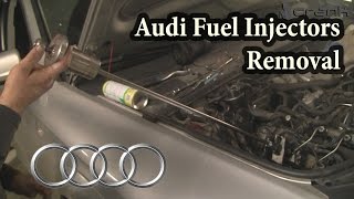 Audi 30 TDI Injectors Removal [upl. by Nitsew]