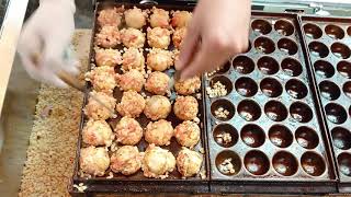 【大阪道頓堀】たこ焼き 十八番  takoyaki juhachiban osaka doutonbori [upl. by Normie217]