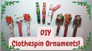 How You can Turn Clothespins into Adorable Christmas Ornaments [upl. by Niklaus406]