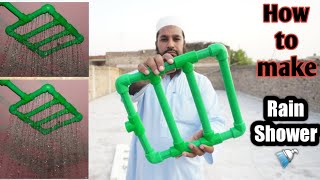 how to make rain shower  shajretooba  diy pvc pipes  shower in ceiling  tools reviewer [upl. by Marigolda]