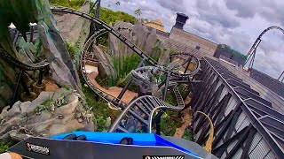 Jurassic World VelociCoaster Front Row OnRide POV at Universals Islands of Adventure BEST QUALITY [upl. by Ylicis]