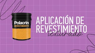 Cómo aplicar Revestimiento texturado Polacrin paso a paso [upl. by Spada]