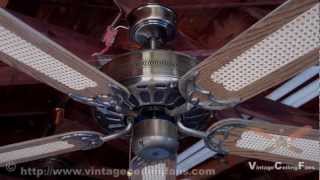 Moss Heirloom Deluxe Antique Brass Ceiling Fan 2 [upl. by Misa53]