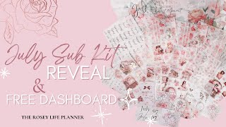 Unboxing my Planner Subscription Kit for July from The Rosey Life Planner [upl. by Resneps253]