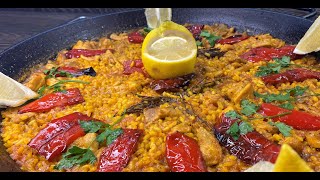 Sensationelles Paella Rezept mit Hähnchen einfach und Sehr lecker mit Tipps und Tricks vom Spanier [upl. by Macrae440]