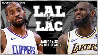 Los Angeles Lakers vs LA Clippers Full Game Highlights  Jan 23  2024 NBA Season [upl. by Heinrich]