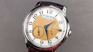 FP Journe Chronometre Souverain 38mm Stainless Steel SS CHR SOUV 38 FP Journe Watch Review [upl. by Schnorr79]