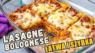 Pyszna LASAGNE Bolognese z mięsem bez beszamelu Po studencku  szybko i konkretnie [upl. by Nyram123]