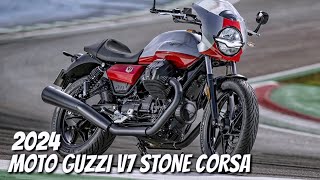 2024 Moto Guzzi V7 Stone Corsa [upl. by Anilocin]