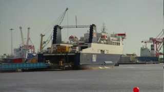 PampO European Endeavour in Dublin Port Ireland [upl. by Gnal]