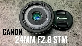 Canon 24mm STM f28 indonesia lensa fix wide termurah dari canon [upl. by Willms]