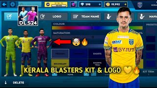 Kerala Blasters kit and logo dls 24  dls 24 kerala blasters kit  malayalam [upl. by Anauqcaj]