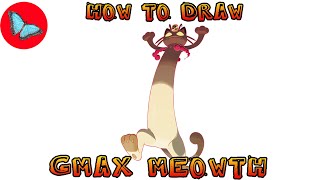 How To Draw Gigantamax Meowth Pokemon  Drawing Animals [upl. by Graces]