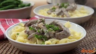 How to Make Slow Cooker Beef Stroganoff  Slow Cooker Recipes  Allrecipescom [upl. by Asira]