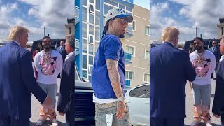 Anuel AA y Donald Trump Reciben a Rochy RD En Estados Unidos Luego de Darle La Visa Americana [upl. by Katie583]