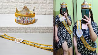 DIY BIRTHDAY GIFT MONEY SASHCROWN [upl. by Pip349]