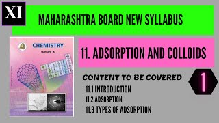 Adsorption and Colloids11th Maharashtra boardPart 1 Types of adsorption [upl. by Intyre]