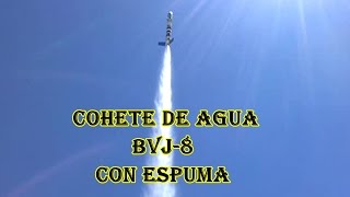 COHETE DE AGUA BVJ8 GRAN ESTELA DE ESPUMA [upl. by Alekahs]