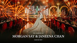 Morgan Say and Janeena Chans Christmas Themed Wedding  Same Day Edit by Nice Print [upl. by Peisch]