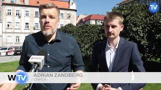 Adrian Zandberg w Wałbrzychu Lewica chce podwyżek w budżetówce [upl. by Lauraine]