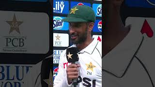 Shan Masood Interview PAKvBAN TestOnHai SportsCentral Shorts PCB M8A1K [upl. by Obaza]