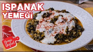 Pirinçli Ispanak Yemeği Nasıl Yapılır Kolay Sebze Yemeği Tarifi Yemek Tarifleri [upl. by Dulcy]