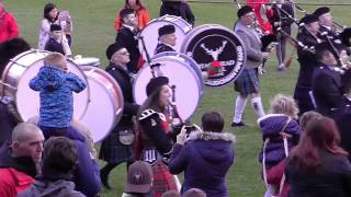 Massed Pipes amp Drums  Inverness April 29th 2017 3 [upl. by Fifine306]