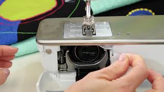 BERNINA 570 7 How to Insert a Bobbin [upl. by Ihdin]