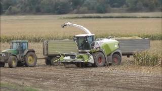 Mais häckseln Claas Jaguar 940 mit Orbis 450  Claas Jaguar 940 mit Direct Disc 600 Altreetz 2019 [upl. by Etireuqram]