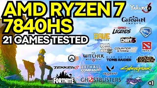 AMD Ryzen 7 7840HS Gameplay Benchmarks 21 Games Tested [upl. by Marguerite338]