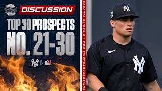 Ranking the Yankees TOP 30 Prospects  No 2130 [upl. by Enahsed956]