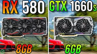 RX 580 8GB vs GTX 1660 Super  8GB VRAM Better [upl. by Fey]